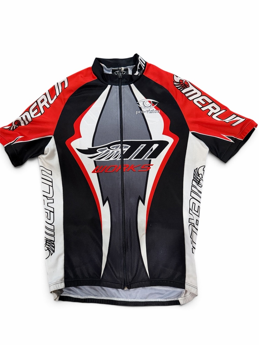 Pro-Vision Men’s Red Black White Cycling Jersey